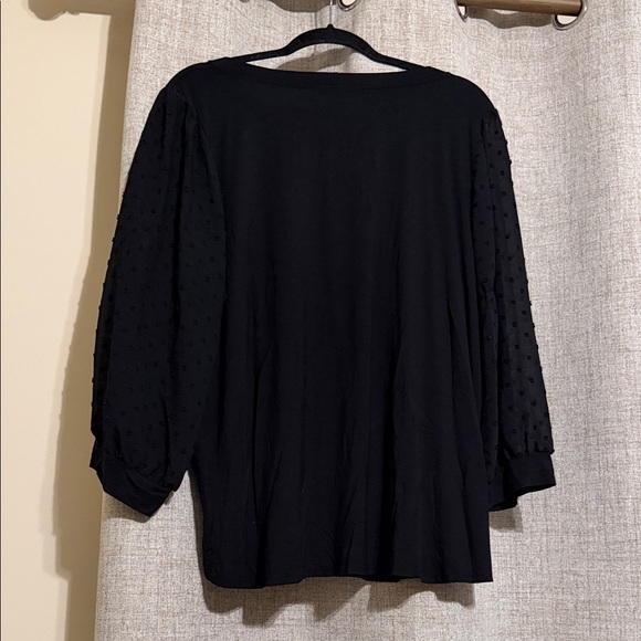 Beacon Black Long Sleeve Top 2X - Picture 4 of 4